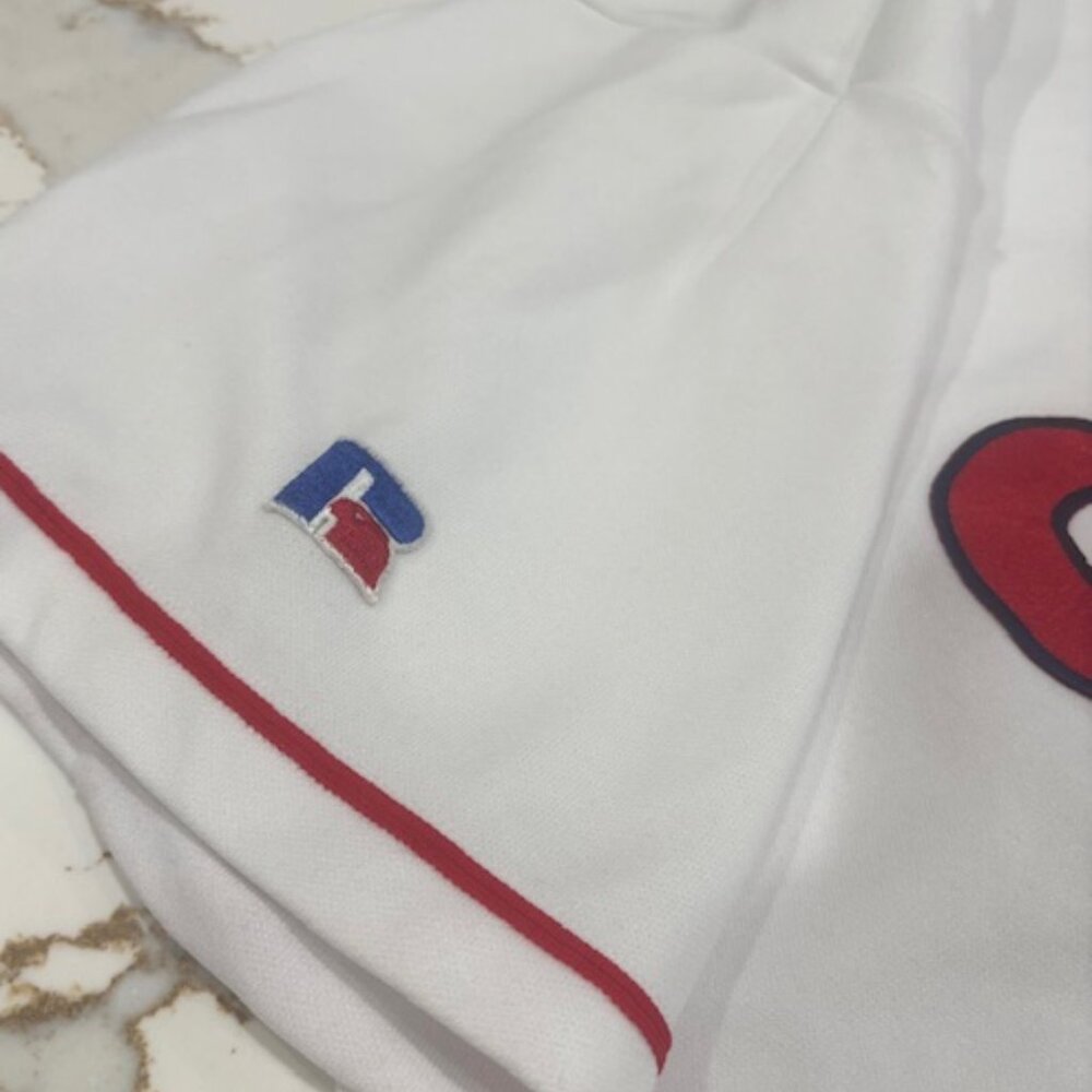 Vintage 1990s Cleveland Indians Jersey/Shirt Mens XL Russell Athletic Baseball - Picture 5 of 7